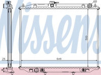 Radiator apa NISSAN TERRANO II (R20) (1992 - 2007) NISSENS 68709A