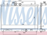 Radiator apa NISSAN TIIDA limuzina (SC11X) (2006 - 2016) NISSENS 68741