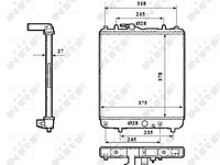 Radiator Apa Opel Agila 1 (facelift) 2003 2004 2005 2006 2007 53862 11-544-372