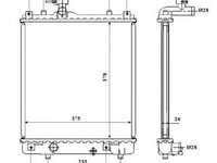 Radiator apa OPEL AGILA (A) (H00) (2000 - 2007) NRF 53824