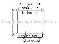 Radiator apa OPEL AGILA A H00 AVA OL2382