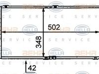 Radiator apa OPEL ASTRA F 56 57 HELLA 8MK 376 715-771