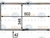 Radiator apa OPEL ASTRA F combi 51 52 HELLA 8MK376715771