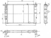 Radiator apa OPEL ASTRA F hatchback 53 54 58 59 NRF 514647