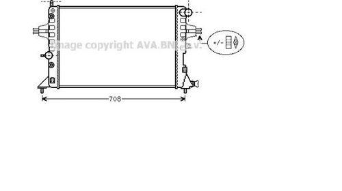 Radiator apa opel astra g cu AC 1.4-1.8i