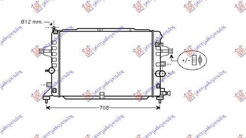 Radiator Apa - Opel Astra H 2004 , 1300286