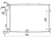 Radiator apa OPEL ASTRA H Van (L70) (2004 - 2016) NRF 53145