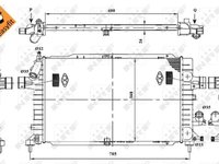 Radiator apa Opel Astra H Z17DTH marca NRF