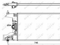 Radiator Apa Opel Astra J 2009 2010 2011 2012 Hatchback 5-usi 53148 11-543-801