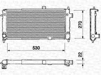 Radiator apa OPEL CORSA A hatchback 93 94 98 99 MAGNETI MARELLI 350213324000