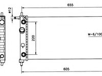 Radiator apa OPEL CORSA B caroserie (73_) (1999 - 2000) NRF 50552