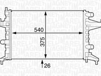 Radiator apa OPEL CORSA C caroserie F08 W5L MAGNETI MARELLI 350213829000