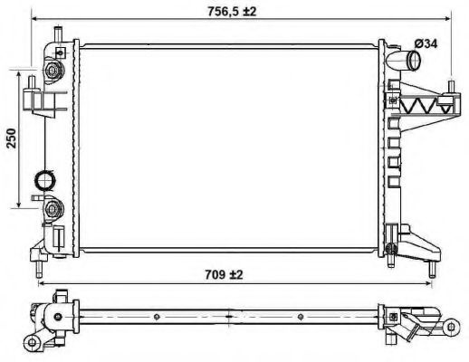 Radiator apa OPEL CORSA C (F08, F68) (2000 - 2009)