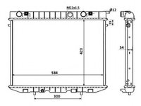 Radiator apa OPEL FRONTERA A (5_MWL4) (1992 - 1998) NRF 509532