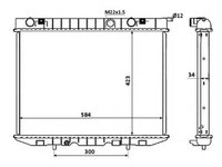 Radiator apa OPEL FRONTERA A (5_MWL4) (1992 - 1998) NRF 53940