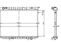 Radiator apa OPEL FRONTERA A (5_MWL4) (1992 - 1998) NRF 519532