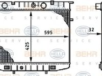 Radiator apa OPEL FRONTERA A 5 MWL4 HELLA 8MK 376 708-601