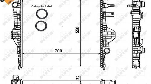 Radiator Apa Opel Tigra 2 2004 2005 2006 2007 2008 2009 54753A 11-544-650