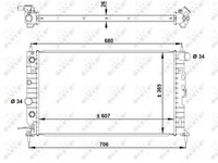 Radiator apa Opel VECTRA B (36_) 1995-2002 #2 01073058