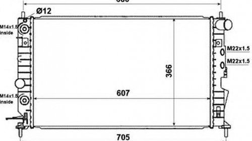 Radiator apa OPEL VECTRA B hatchback 38 NRF 5