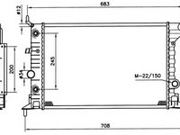 Radiator apa OPEL VECTRA B hatchback 38 NRF 519516