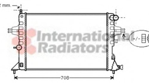 Radiator apa Opel Zafira 1.6, 1.8, VAN WEZEL 37002296, MA