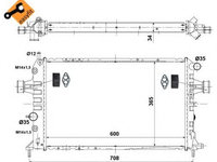 Radiator apa OPEL ZAFIRA A (F75_) (1999 - 2005) NRF 58178