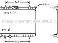 Radiator apa PEUGEOT 206 CC 2D AVA PE2190