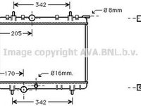 Radiator apa PEUGEOT 307 3A C AVA PE2212