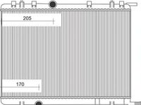 Radiator apa PEUGEOT 307 CC 3B MAGNETI MARELLI 350213884000