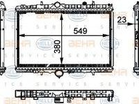 Radiator apa PEUGEOT 406 Break 8E F HELLA 8MK 376 714-394