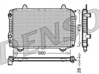 Radiator apa PEUGEOT J5 bus 290P DENSO DRM09071