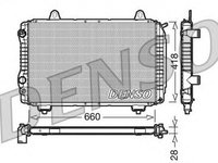 Radiator apa PEUGEOT J5 platou sasiu 290L DENSO DRM09071