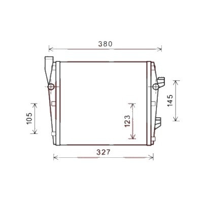 Radiator apa PORSCHE CAYENNE 92A 2010-> pentru 3.0 S E-Hybrid, perioada 2014 2015 2016 2017 2018 2019 PIESA NOUA grosime fagure mm 52, Radiator aditional, latime fagure mm 287 lungime fagure mm 291 ,