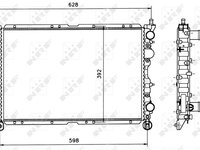 Radiator apa racire motor ALFA ROMEO 145 930 NRF 58085