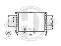 Radiator apa racire motor ALFA ROMEO 156 932 DIEDERICHS 8100122