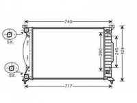 Radiator apa racire motor AUDI A6 C5 1997->2005 pentru 2-96 KW