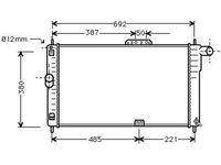 Radiator apa racire motor DAEWOO ESPERO 1995-> pentru 1.5-66 KW