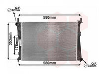 Radiator apa racire motor FORD FIESTA 5 2001->2010 pentru 1.4 16V-59 KW