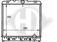 Radiator apa racire motor HONDA CIVIC V limuzina EG EH DIEDERICHS 8111135