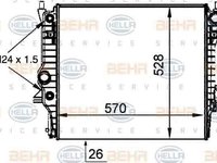 Radiator apa racire motor JAGUAR S-TYPE CCX HELLA 8MK 376 764-361