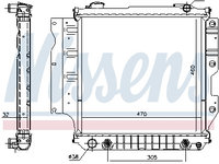 Radiator apa racire motor JEEP WRANGLER I (YJ, SJ_) NISSENS 60993