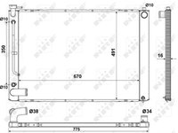 Radiator apa racire motor LEXUS RX MHU3 GSU3 MCU3 NRF 53681