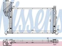 Radiator apa racire motor MERCEDES-BENZ SPRINTER 4-t platou / sasiu 904 NISSENS 62685A