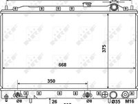 Radiator apa racire motor MITSUBISHI COLT III C5A NRF 53274