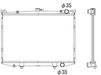 Radiator apa racire motor NISSAN TERRANO I WD21 NRF 516842