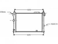 Radiator apa racire motor OPEL ASTRA F 1992-> pentru 1.7 D (F19, M19)-44 KW