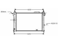 Radiator apa racire motor OPEL ASTRA F hatchback 1991-> pentru 1.8 i (F08, M08, F68, M68)-66 KW