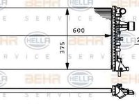 Radiator apa racire motor OPEL ASTRA G combi F35 HELLA 8MK 376 710-324