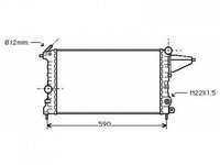 Radiator apa racire motor OPEL VECTRA A 1989-> pentru 1.6 i (F19, M19)-55 KW